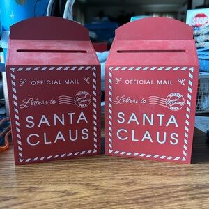 Red Santa Claus Mailbox Decor